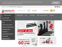 Tablet Screenshot of deltalift.cz
